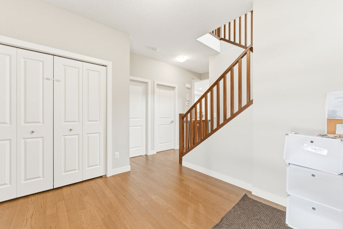 Entry and staircase of a Calgary home for an Ontario-to-Calgary moving checklist