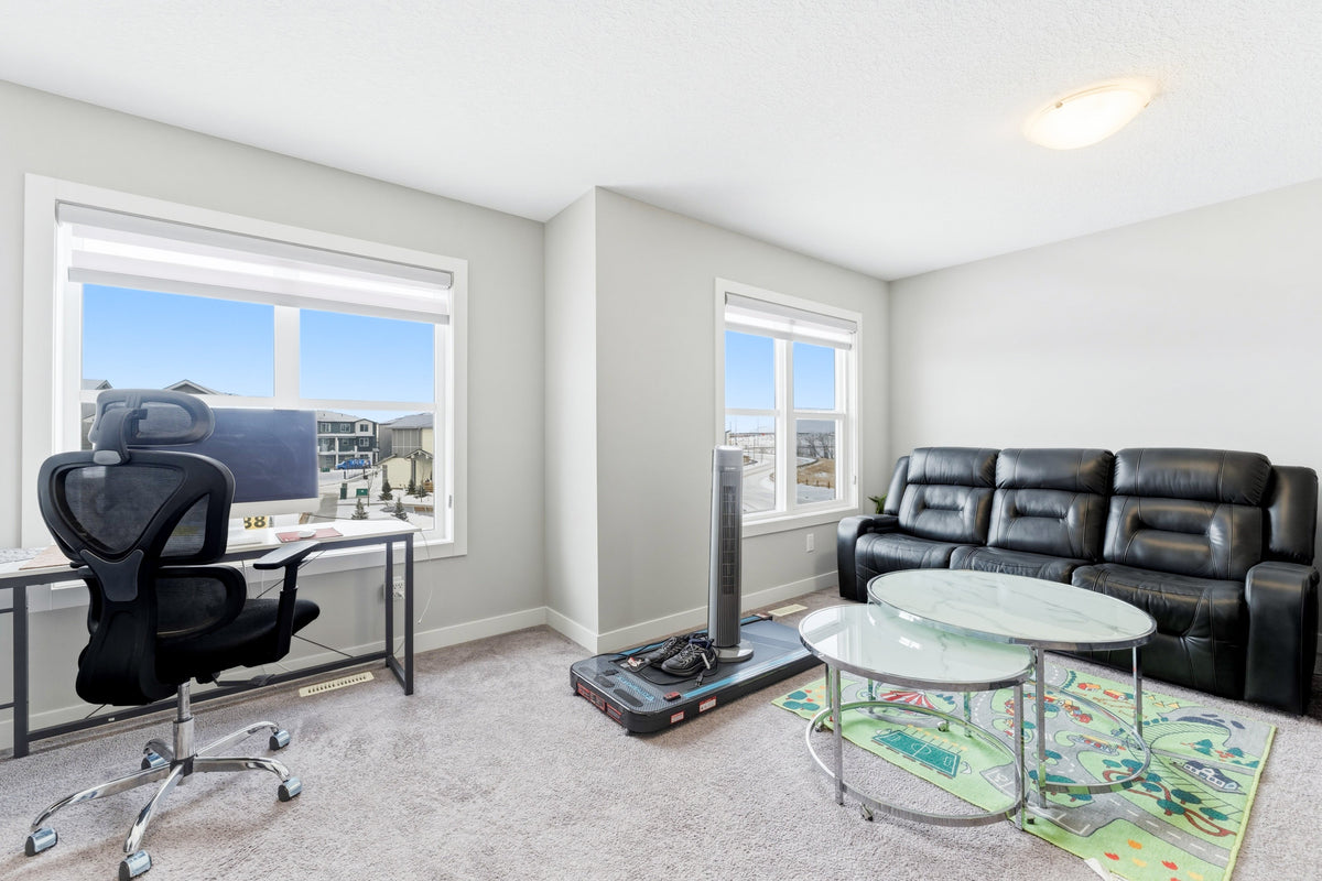 Upper bonus room in a Calgary family home